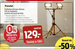 Jula Podwójna lampa robocza LED ze statywem Anslut oferta