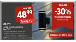 Jula Lampa punktowa ścienna IP44 GU10 Ekvip oferta