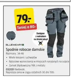 Jula Spodnie robocze damskie Bluewear oferta
