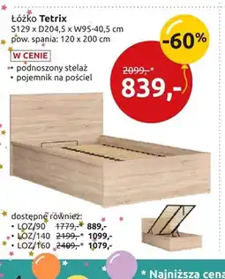 Black Red White Łóżko Tetrix 120x200 cm oferta