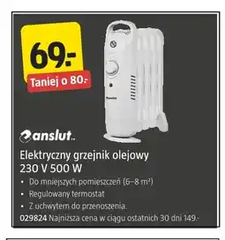 Jula Elektryczny grzejnik olejowy Anslut oferta