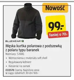 Jula Męska kurtka polarowa z podszewką z polaru typu baranek Bluewear oferta