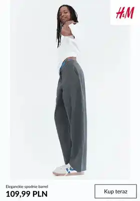 Eleganckie spodnie barrel H & M