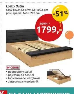 Black Red White Łóżko Ostia oferta