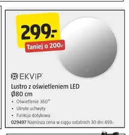 Jula Lustro z oświetleniem LED Ø80 cm Ekvip oferta