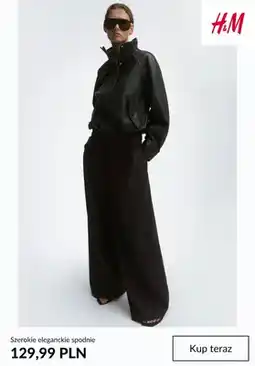H&M Szerokie eleganckie spodnie H & M oferta