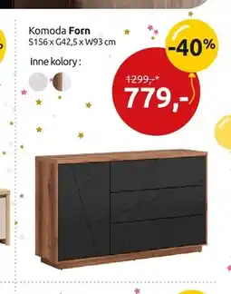 Black Red White Komoda Forn oferta