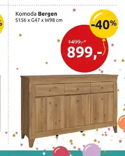 Black Red White Komoda Bergen oferta