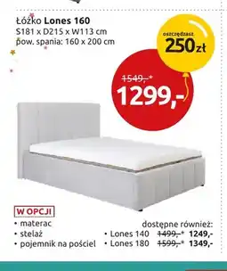 Black Red White Łóżko Lones 140 oferta