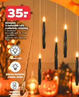 Netto Komplet 5 świeczek LED z pilotem-różdżką oferta