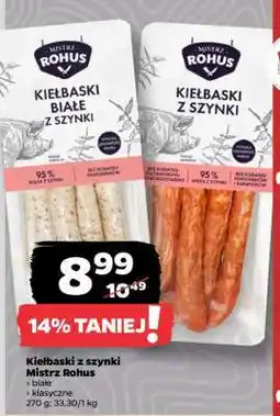 Netto Kiełbaski z szynki Mistrz Rohus oferta