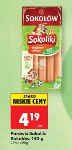 Biedronka Parówki Sokoliki Sokołów, 140 g oferta