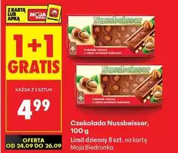 Biedronka CZEKOLADA NUSSBEISSER 100 G oferta