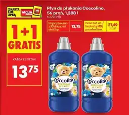 Biedronka Płyn do płukania Coccolino, 56 prań, 1,288 l oferta