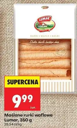 Biedronka Maślane rurki waflowe Lumar 350 g oferta