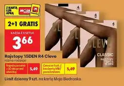 Biedronka Rajstopy 15DEN R4 Cleve oferta