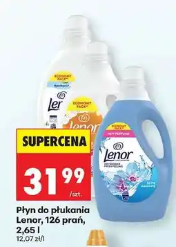 Biedronka Płyn do płukania Lenor, 126 prań, 2,65 l oferta