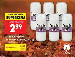 Biedronka Wkład olejowy do zniczy Lumia 240 g oferta