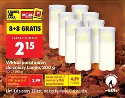 Biedronka Wkład parafinowy do zniczy Lumia, 200 g oferta