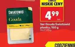 Biedronka Ser Gouda Światowid plastry, 150 g oferta