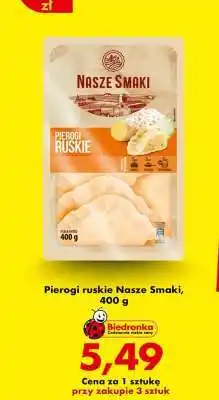 Biedronka Pierogi ruskie Nasze Smaki, 400 g oferta
