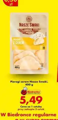 Biedronka Pierogi serem Nasze Smaki, 400 g oferta