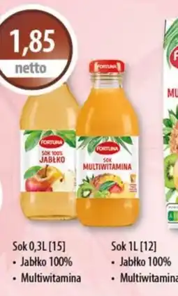 DUO-TES Sok Fortuna Jabłko 100% Multiwitamina oferta