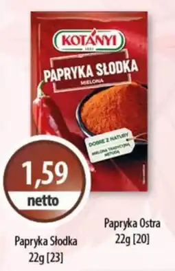 DUO-TES Papryka Słodka Kotányi oferta