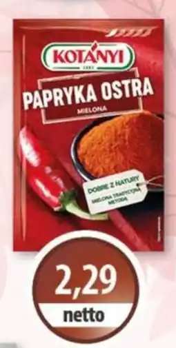 DUO-TES Papryka Ostra Kotányi oferta