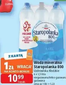 E.Leclerc Woda mineralna Staropolanka 800 oferta