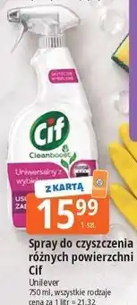 E.Leclerc Spray do czyszczenia różnych powierzchni Cif oferta
