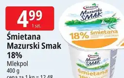 E.Leclerc Śmietana Mazurski Smak 18% Mlekpol oferta