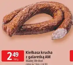 E.Leclerc Kiełbasa krucha z galaretką AM Madej Wróbel oferta