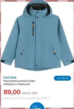 Smyk Przeciwdeszczowa kurtka chłopięca z kapturem Cool Club oferta