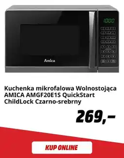 Media Markt Kuchenka mikrofalowa wolnostojąca Amica AMGF20E1S czarno-srebrny oferta