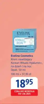 dm drogerie markt Krem nawilżający Korean Rituals Hyaluron+ na dzień i na noc Eveline Cosmetics oferta
