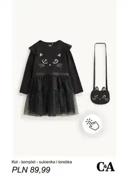 C&A Kot komplet sukienka i torebka C & A oferta