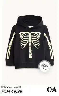 C&A Bluza Halloween - szkielet C & A oferta