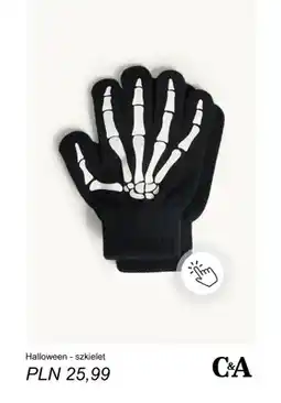 C&A Rękawiczki Halloween - szkielet C & A oferta
