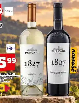 Topaz Wino białe Purcari 1827 Viorica wytrawne oferta