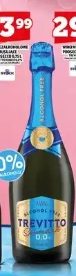 Topaz Wino bezalkoholowe musujące Prosecco Trevitto Bianco oferta