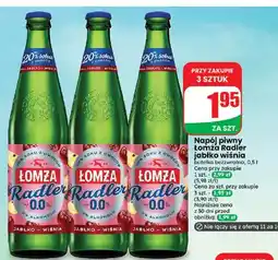 Dino Napój piwny Łomża Radler jabłko wiśnia oferta