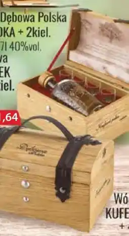 Specjał Wódka dębowa polska kuferek pełen radości 4 kiel. oferta
