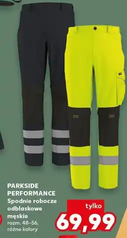 Kaufland Parkside Performance Spodnie robocze odblaskowe męskie oferta