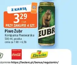 E.Leclerc Piwo Żubr oferta