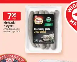 E.Leclerc Kiełbaski białe z szynki Nasze Specjały oferta