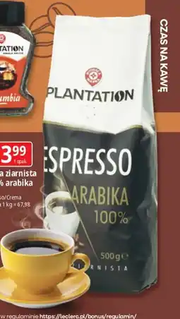 E.Leclerc Plantation Espresso Arabika 100% ziarnista oferta