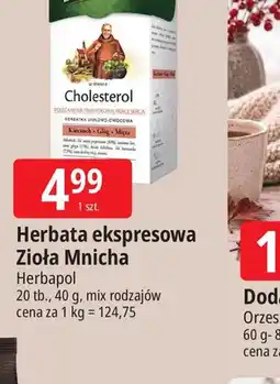 E.Leclerc Herbata ekspresowa Zioła Mnicha oferta