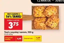 Biedronka Tost z szynką i serem , 120 g oferta