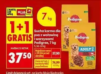 Sucha karma dla psa z wołowiną i warzywami Pedigree, 7 kg
